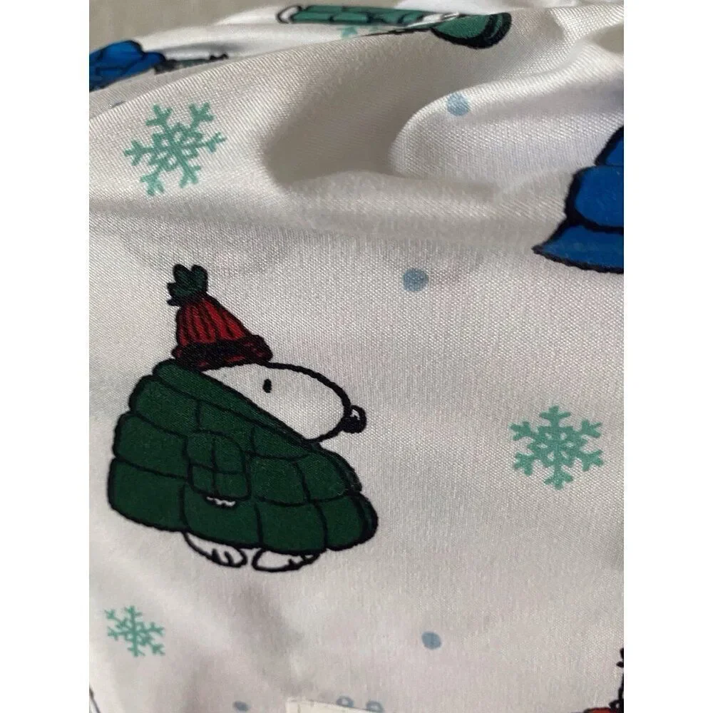 Peanuts Snoopy Puffy Puffer Coat Jacket Sheet‎ Set KING SIZE Multicolor Soft NEW